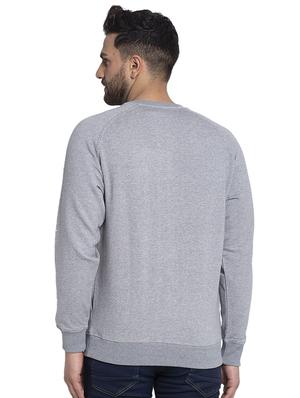 grey solid sweatshirt - 17450029 - Standard Image - 3