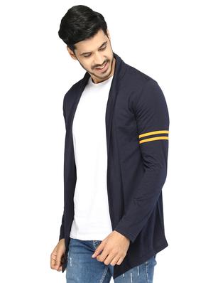 navy blue striped shrug - 17450157 - Standard Image - 2