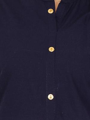 solid straight kurta - 17450178 - Standard Image - 4