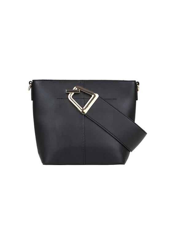 black leatherette (pu) regular handbag - 17451067 - Zoom Image - 2