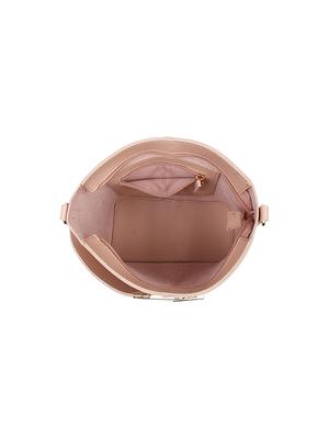 pink leatherette (pu) regular handbag - 17451068 - Standard Image - 3