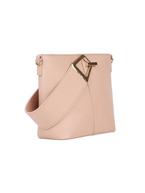 pink leatherette (pu) regular handbag - 17451068 - Standard Image - 5