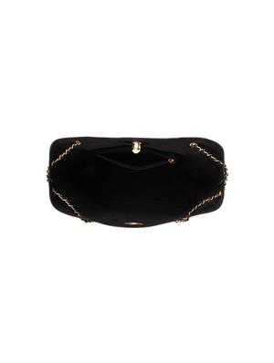 black leatherette (pu) regular handbag - 17451075 - Standard Image - 3
