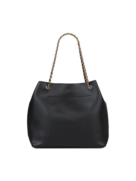 black leatherette (pu) regular handbag - 17451075 - Zoom Image - 2