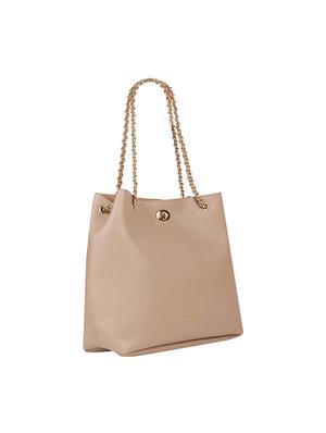 pink leatherette (pu) regular handbag - 17451078 - Standard Image - 5