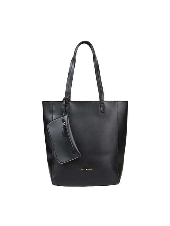 black leatherette (pu) regular handbag - 17451079 - Zoom Image - 1