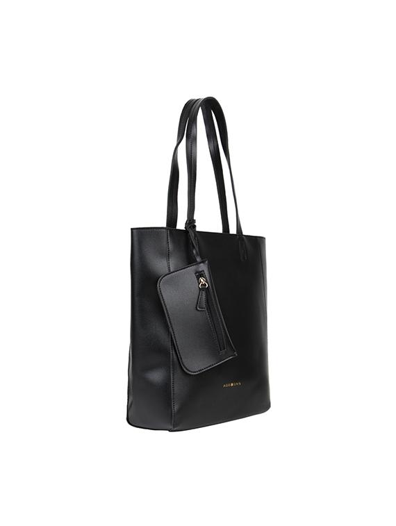 black leatherette (pu) regular handbag - 17451079 - Zoom Image - 5