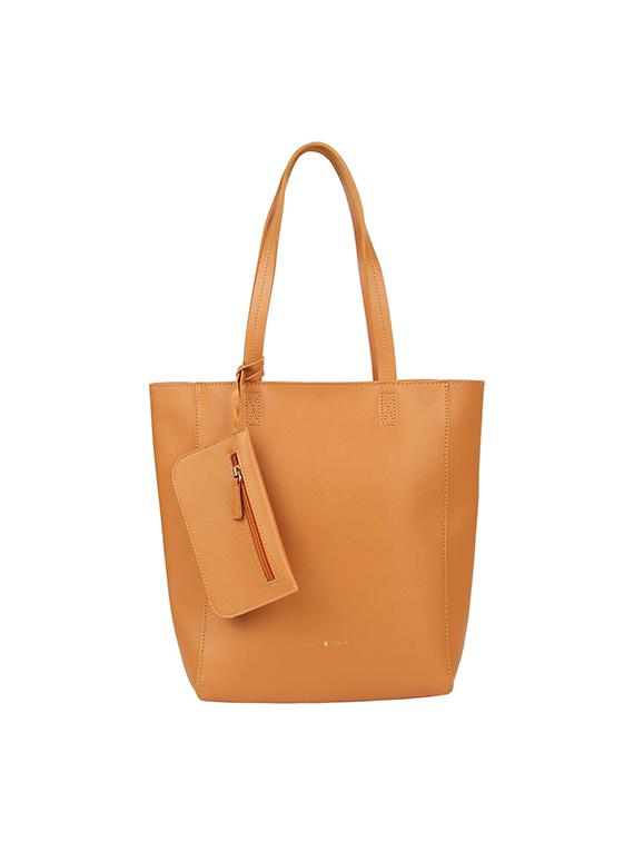 yellow leatherette (pu) regular handbag - 17451080 - Zoom Image - 1