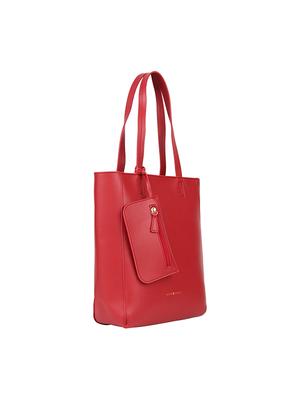 red leatherette (pu) regular handbag - 17451083 - Standard Image - 5