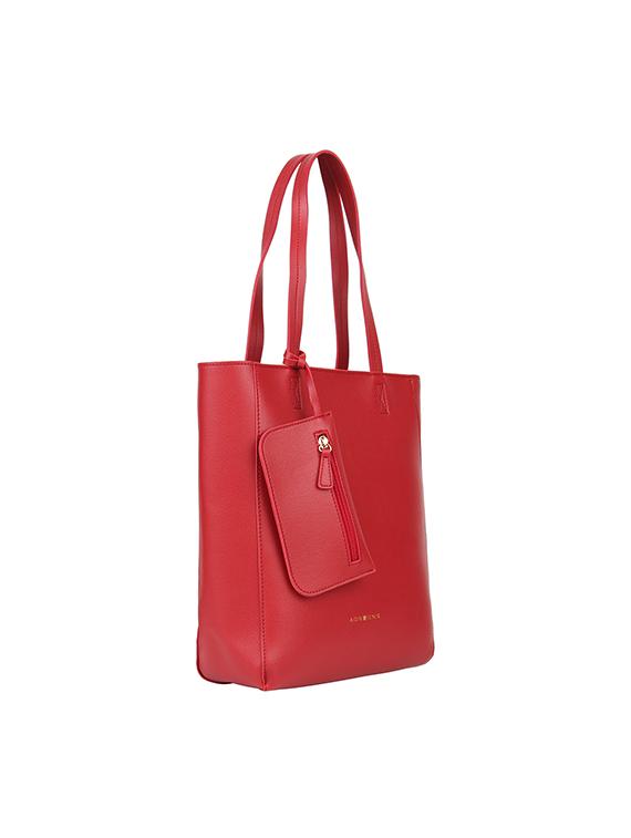 red leatherette (pu) regular handbag - 17451083 - Zoom Image - 5
