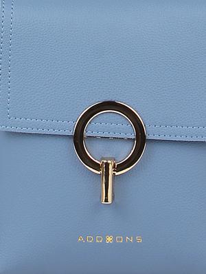 blue leatherette (pu) regular sling bag - 17451087 - Standard Image - 4