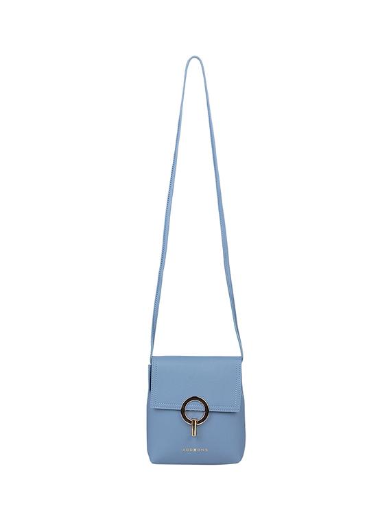 blue leatherette (pu) regular sling bag - 17451087 - Zoom Image - 6