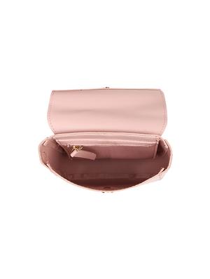 pink leatherette (pu) regular sling bag - 17451091 - Standard Image - 3