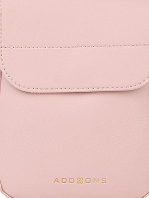pink leatherette (pu) regular sling bag - 17451091 - Standard Image - 4