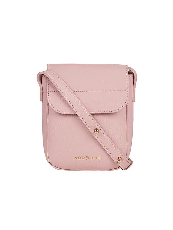 pink leatherette (pu) regular sling bag - 17451091 - Zoom Image - 1