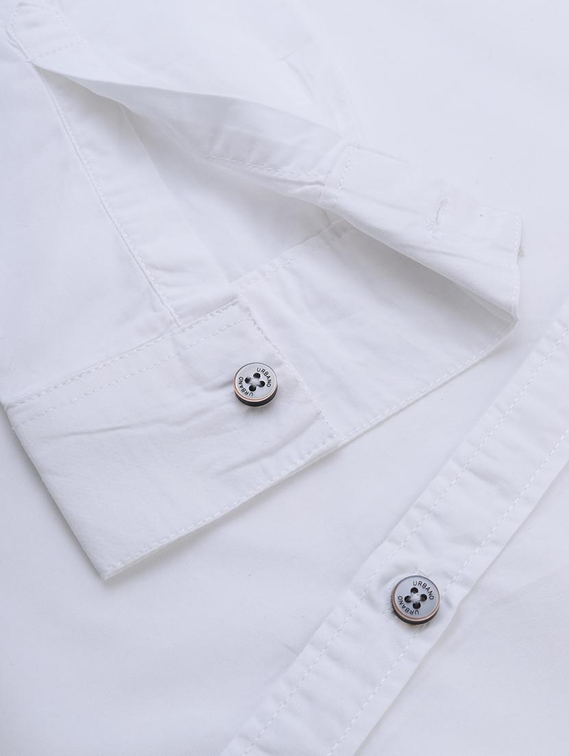 white solid casual shirt - 17451383 - Zoom Image - 6