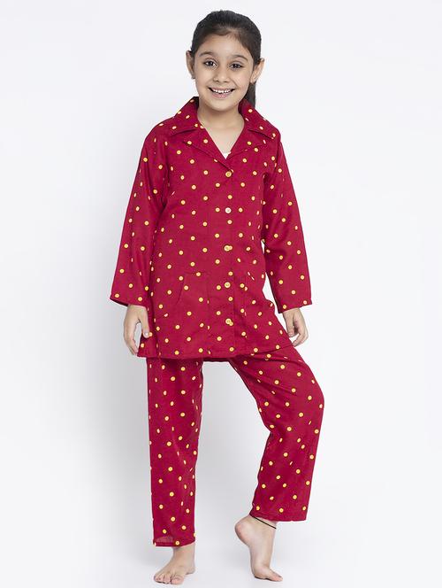 red nightwear pyjama set - 17451511 - Very Small Image - 1