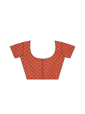 bnadhani printed saree with blouse - 17451625 - Standard Image - 3