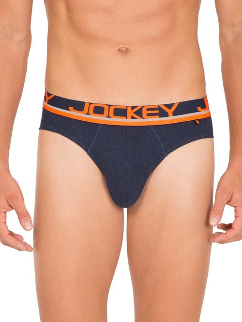 navy blue solid hipster brief - 17452107 - Standard Image - 1
