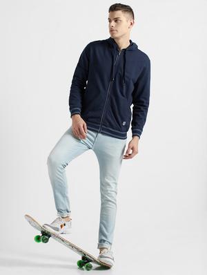 navy blue solid sweatshirt - 17452260 - Standard Image - 4