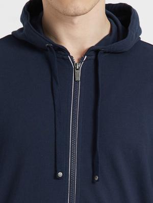 navy blue solid sweatshirt - 17452260 - Standard Image - 5