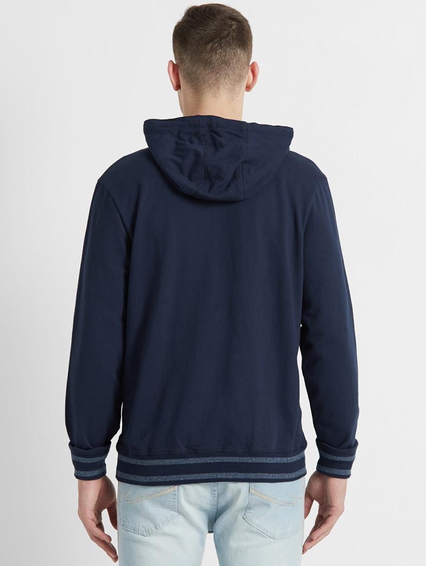 navy blue solid sweatshirt - 17452260 - Zoom Image - 3