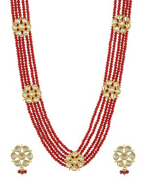 red brass long necklace - 17452626 - Standard Image - 3