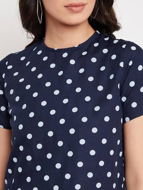 polka dot top with trouser set - 17452630 - Zoom Image - 4