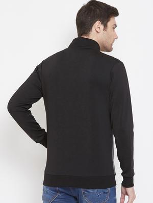 black color block casual jacket - 17452634 - Standard Image - 3