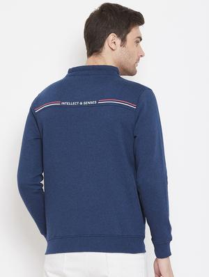 blue chest print sweatshirt - 17452636 - Standard Image - 3