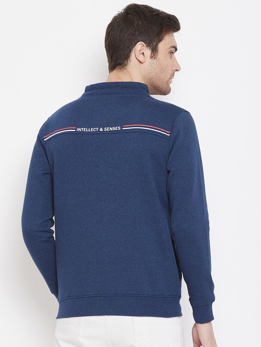 blue chest print sweatshirt - 17452636 - Zoom Image - 3