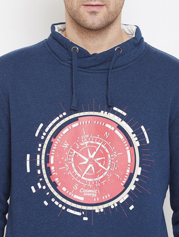 blue chest print sweatshirt - 17452636 - Zoom Image - 5