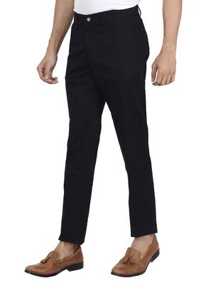 black solid chinos - 17452719 - Standard Image - 2