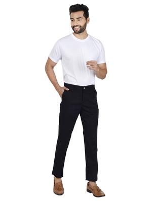 black solid chinos - 17452719 - Standard Image - 4