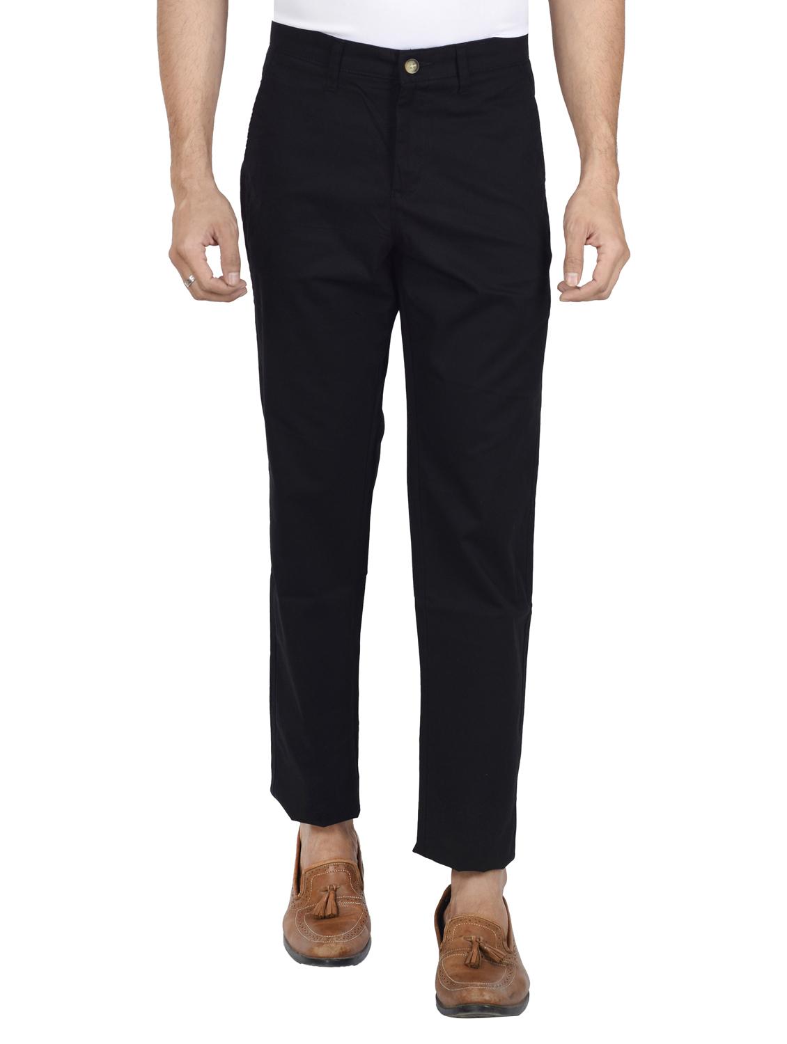 black solid chinos - 17452719 - Zoom Image - 1