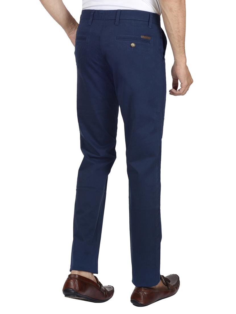 blue solid chinos - 17452723 - Zoom Image - 3