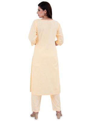 embroidered kurta palazzo set - 17453335 - Standard Image - 2