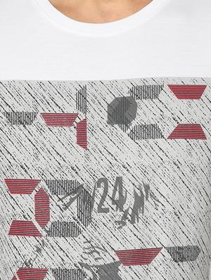 white front print t-shirt - 17453581 - Standard Image - 5