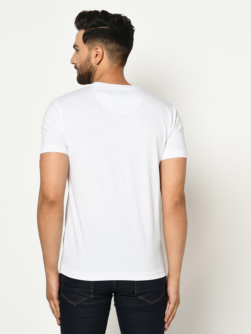 white front print t-shirt - 17453581 - Zoom Image - 3