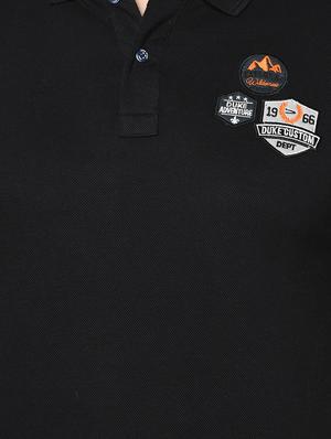 black taped polo t-shirt - 17453624 - Standard Image - 5