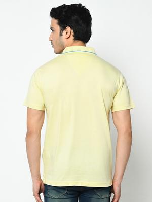 yellow solid polo t-shirt - 17453651 - Standard Image - 3
