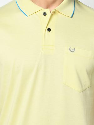yellow solid polo t-shirt - 17453651 - Standard Image - 5