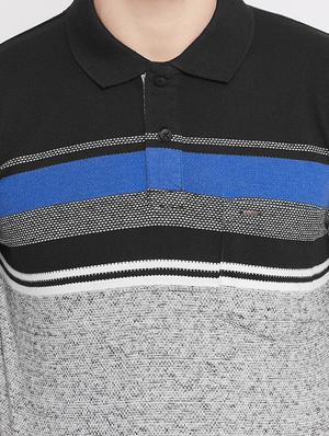 black striped polo t-shirt - 17453730 - Standard Image - 5