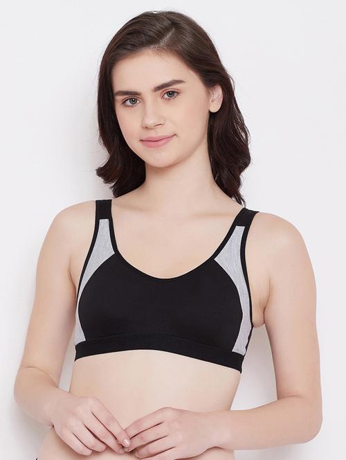 color block sports bra - 17454050 - Very Small Image - 1