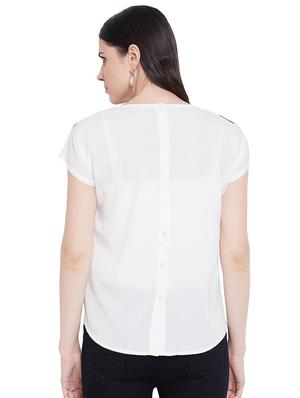 boat neck floral top - 17455615 - Standard Image - 3