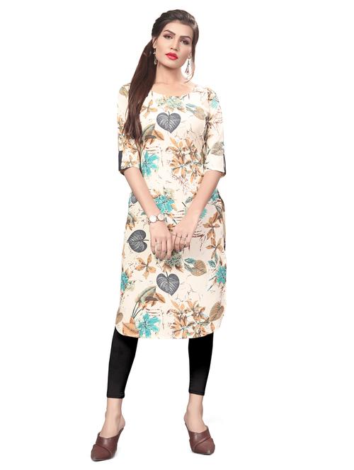digital print straight kurta - 17455641 - Standard Image - 1