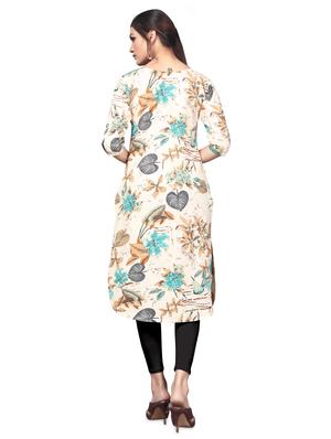 digital print straight kurta - 17455641 - Standard Image - 3