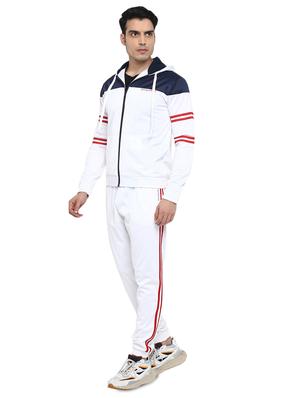 white color block track suit - 17456061 - Standard Image - 2