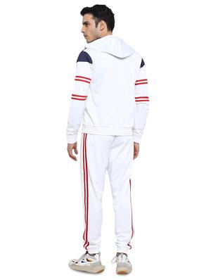 white color block track suit - 17456061 - Standard Image - 3