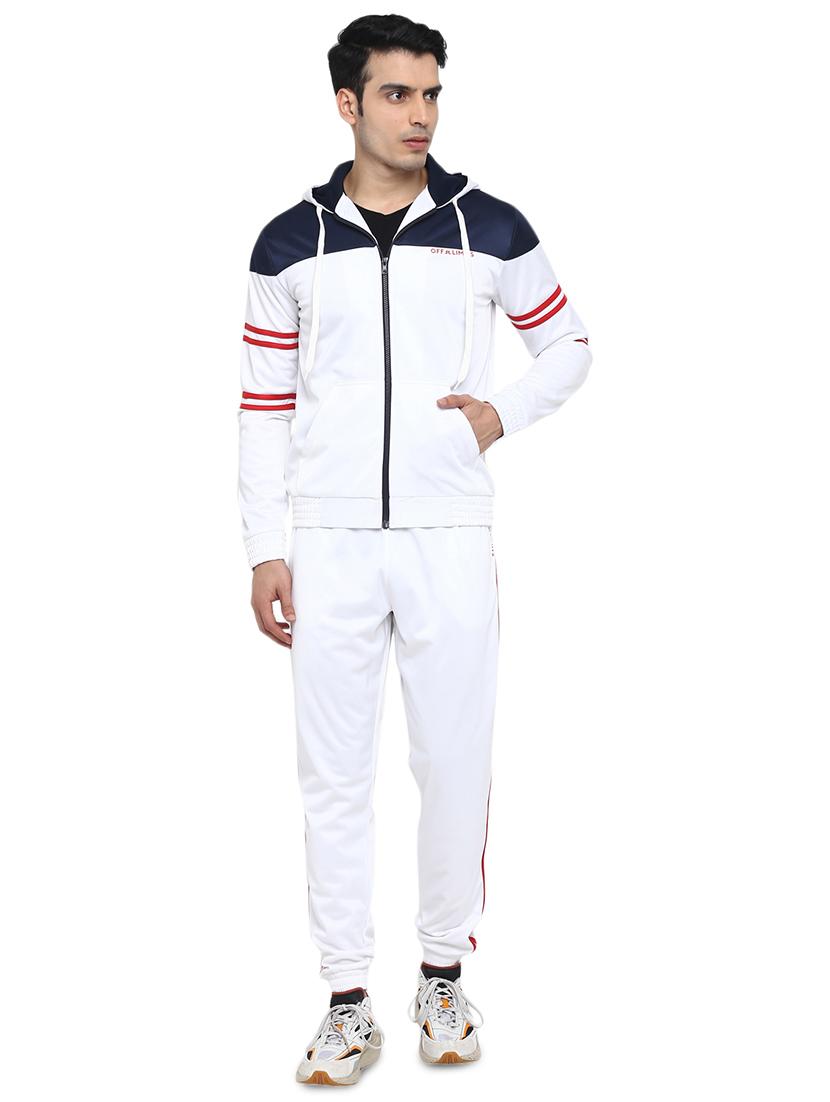 white color block track suit - 17456061 - Zoom Image - 1
